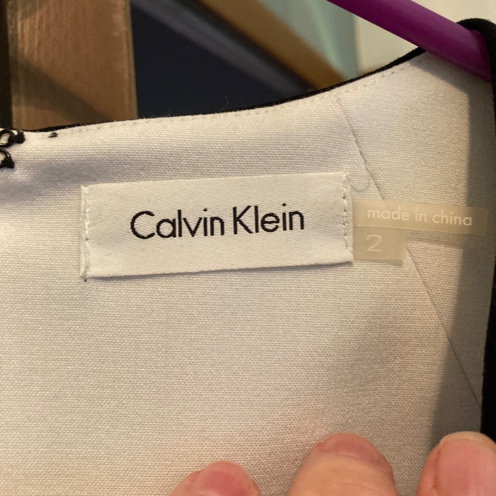 Calvin Klein Little black dress . Size 2 - Picture 4 of 5